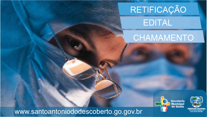 Edital de Chamamento Nº 003/2018 – Saúde