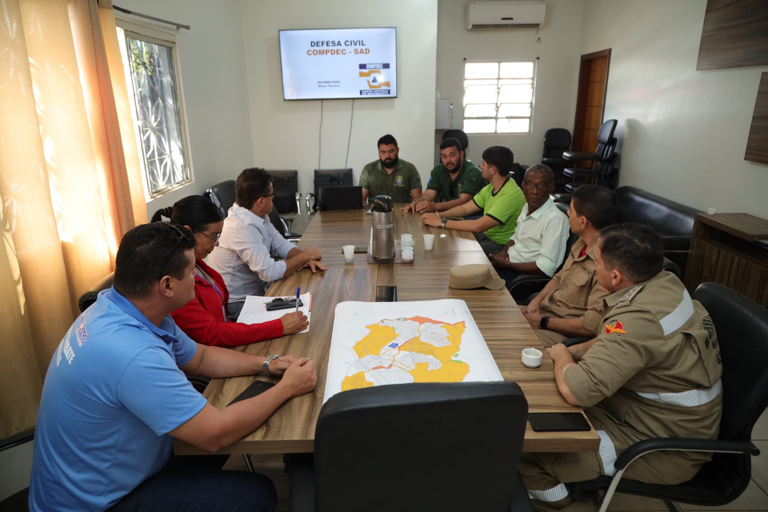 Prefeitura Municipal de Santo Antônio realiza reunião da Coordenadoria Municipal de Proteção e Defesa Civil – COMPDEC e Conselho Municipal de Defesa Civil